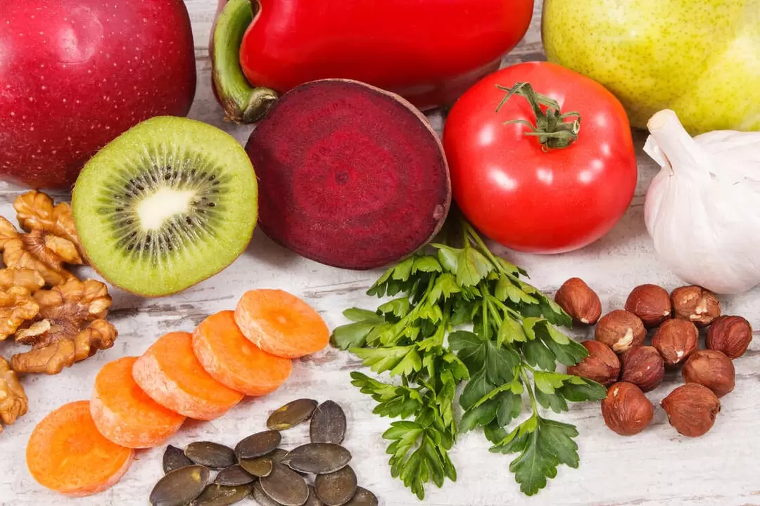 A köszvényes betegek étrendje sokféle zöldséget és gyümölcsöt tartalmaz